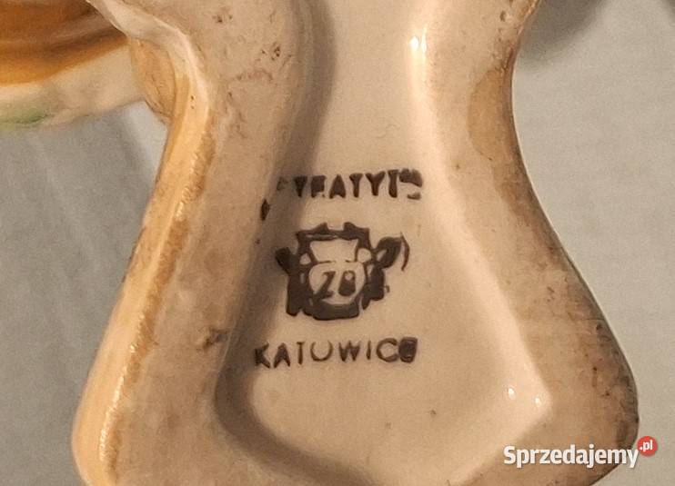 Stara Porcelanowa Lampka Figurka Donald STEATYT Gliwice