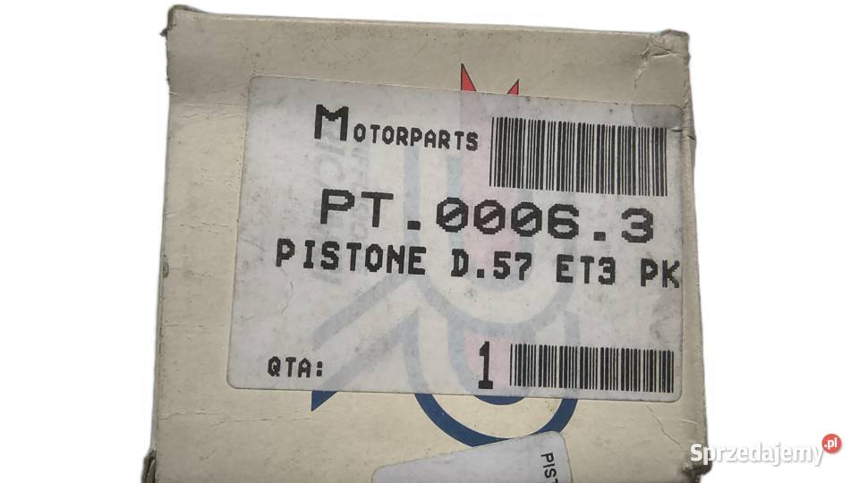 TŁOK POLINI 57 mm 50125 ccm PIAGGIO VESPA ET3 PK podlaskie