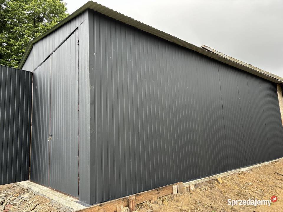Duży Garaż BlaszanyWIATA HALA GRAFITMagazyn Łęczyca
