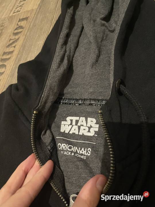 Star Wars ML Czarna Bluza z Kapturem na Zamek Rozmiar M Wrocław sprzedam