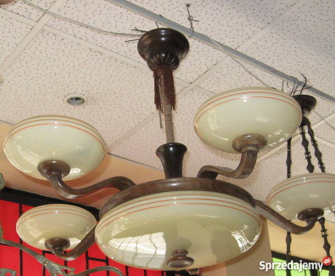 Lampa wisząca- Żyrandol 5 ramienny -- oryginał