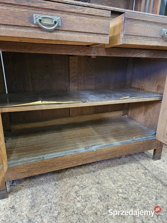 Dwa stare kredensy secesja Nowy Sącz