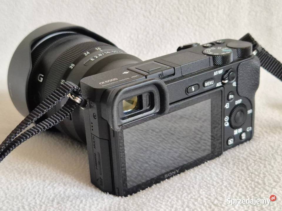 Sony Alpha A6500 dwa obiektywy dodatki Aparaty Kraków