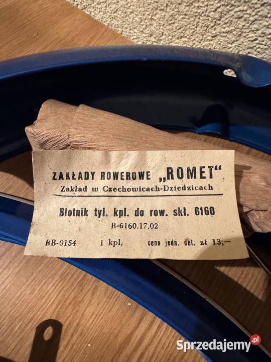 Błotniki oryginalne z epoki nowe Romet 20 i 16 Izbicko sprzedam