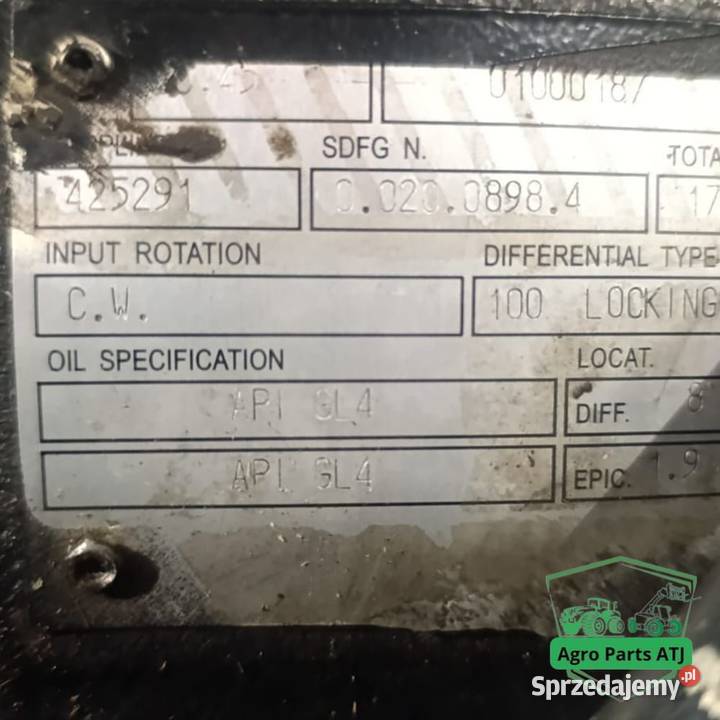 Przedni Most 425291 Carraro 2045 DeutzFahr 250 Ciechanowiec sprzedam