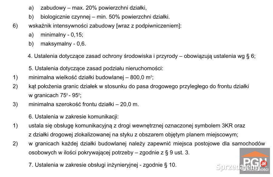 Grunt Domysłów 810m szambo