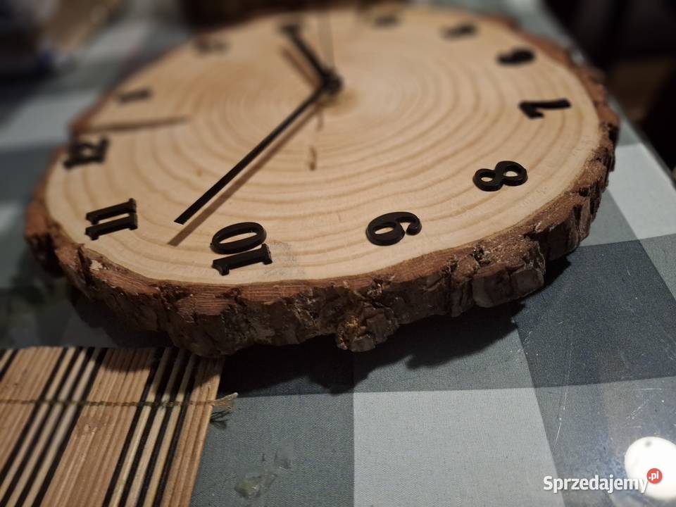 Zegar z plastra drewna średnica 30 łódzkie Łódź