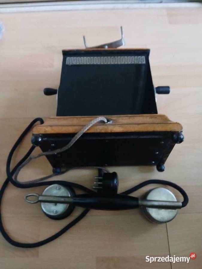 Stary telefon na korbkę z lat 30 tych Kraków