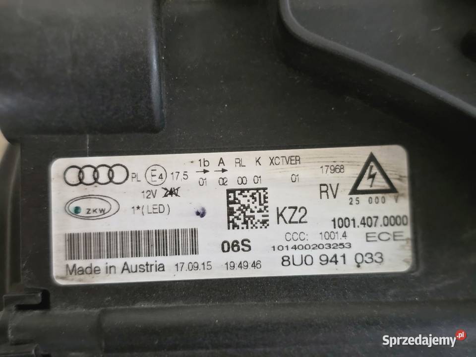 Audi Q3 8U lampa full led lewa świętokrzyskie Kielce