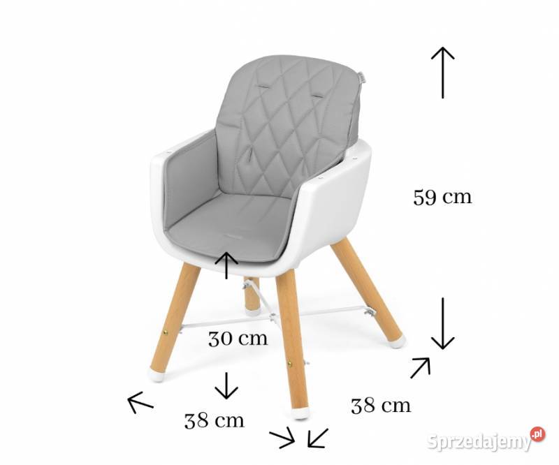 KRZESEŁKO DO KARMIENIA 2W1 ESPOO SZARE Milly Mally Bielsk Podlaski