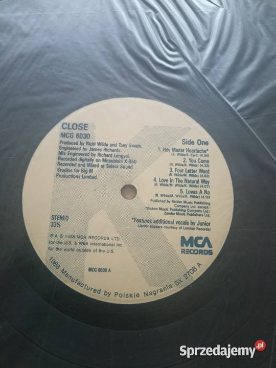 Płyta gramofonowa Kim Wilde Close pop Koszalin sprzedam