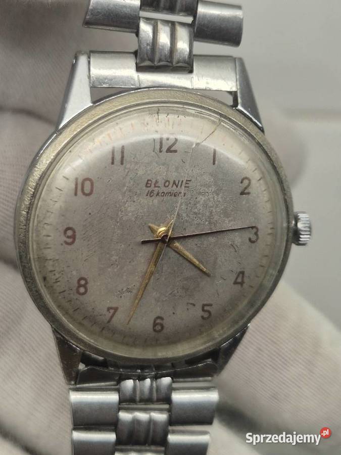 Zegarek mechaniczny Błonie duży XXL śląskie Chorzów