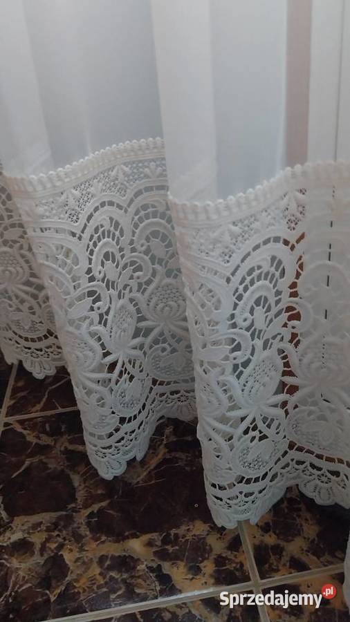 Firanka ecru z gipiurą 200x230 Dla Dziecka Zrębice
