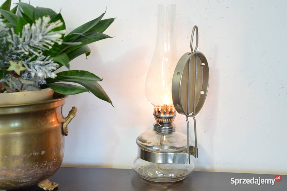 lampa naftowa wisząca stojąca z lusterkiem Jastrzębie-Zdrój