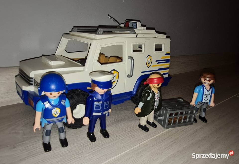 Figurki zestaw kolekcja Playmobil transporter Łódź