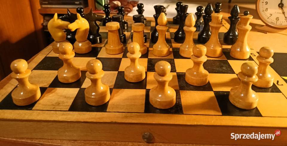 Radziecki zabytkowy zestaw szachowy Rosyjskie Dom i Ogród Tarnobrzeg