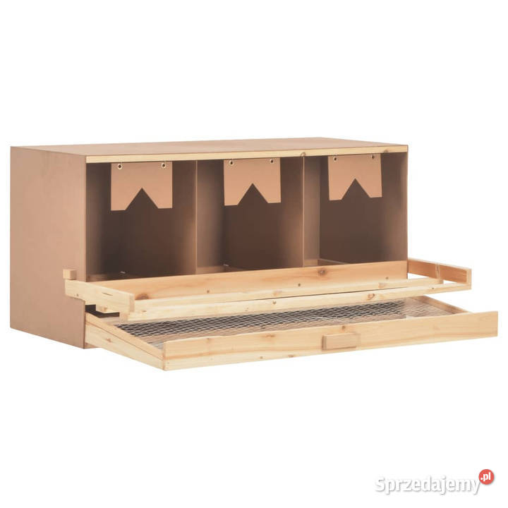 Gniazdo kur 3 przegrody 96x40x45 lite drewno mazowieckie