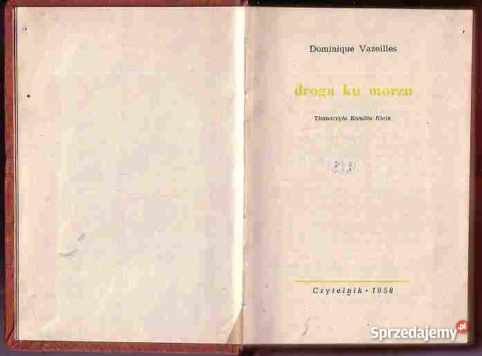 5024 DROGA KU MORZU DOMINIQUE VAZEILLES Czyrna