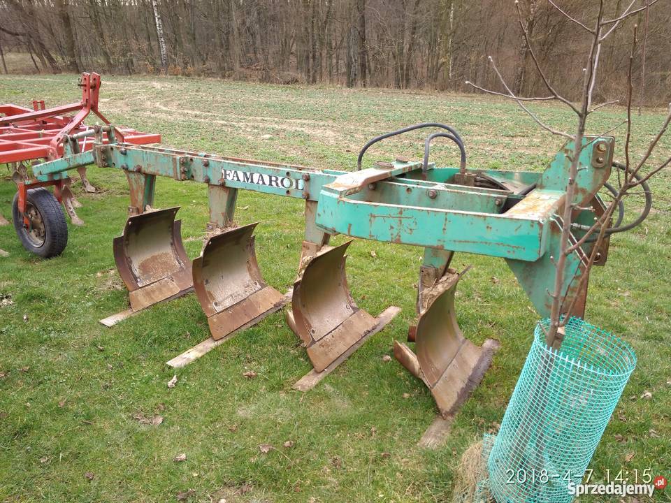 Pług wahadłowy FAMAROL U1251 4 skiby nieuszkodzony Glinik Dolny