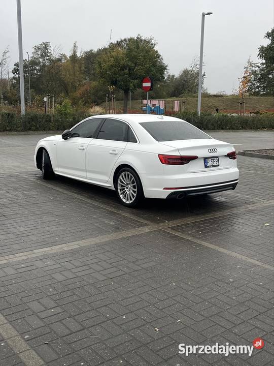Audi A4 B9 Quattro automat biały LY9C 100 Oborniki