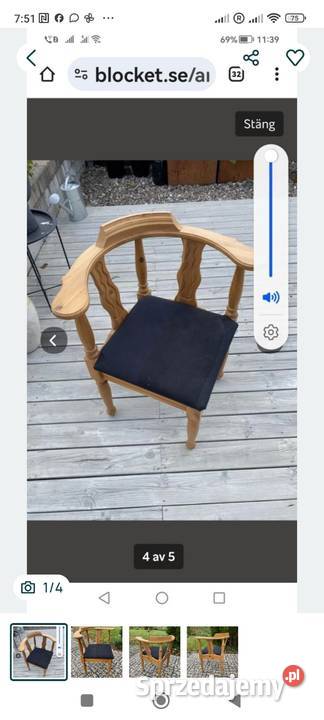 Fajne krzesło Kamień Pomorski sprzedam