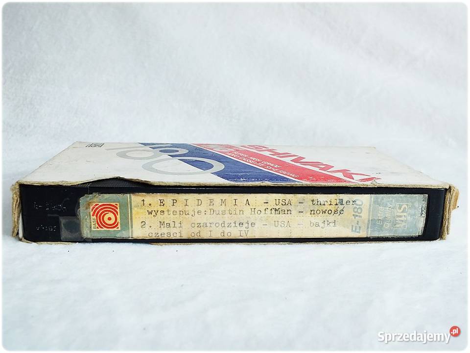 Kaseta VHS GoldStar 180 minut Filmy Epidemia lubuskie Żary