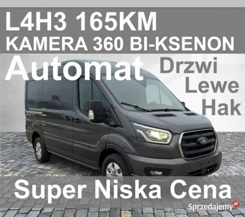 Ford Transit L4H3 165 Automat Kamera 360 elektryczne lusterka Szczecinek sprzedam