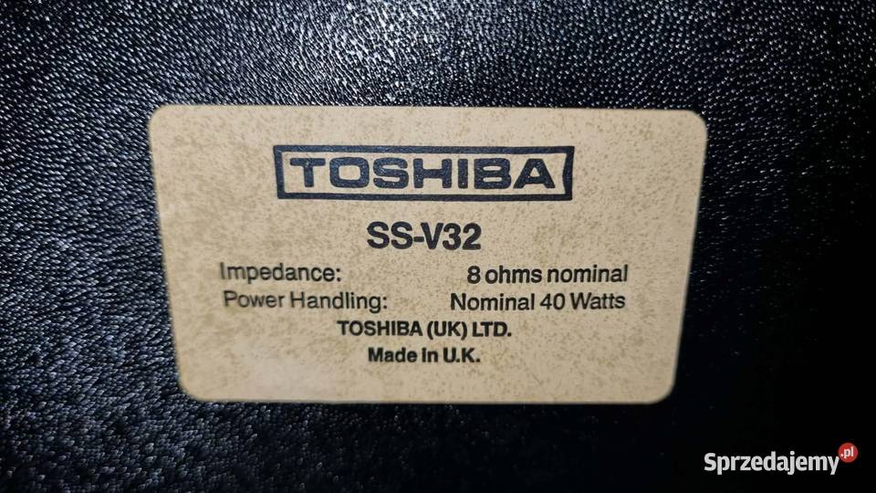 Kolumny monitory TOSHIBA SSV32 2x40W 8ohm UK Warta