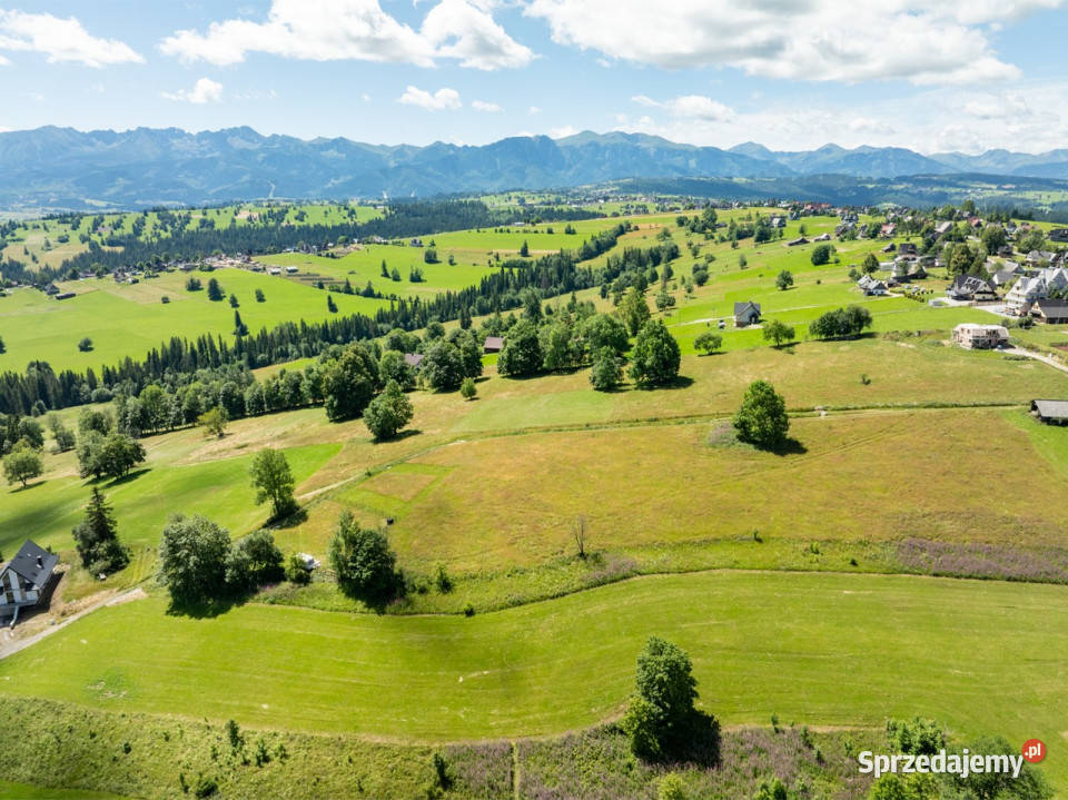Sierockie Działka z widokiem na Tatry 1206M2 małopolskie