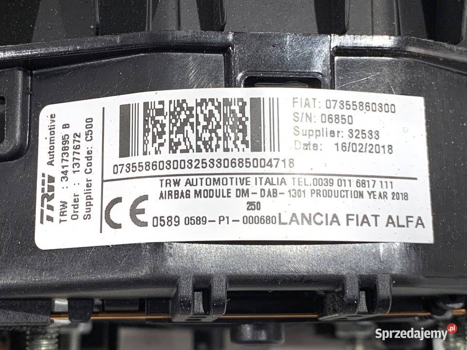 PODUSZKA POWIETRZNA KIEROWCY CITROEN JUMPER II sprzedam