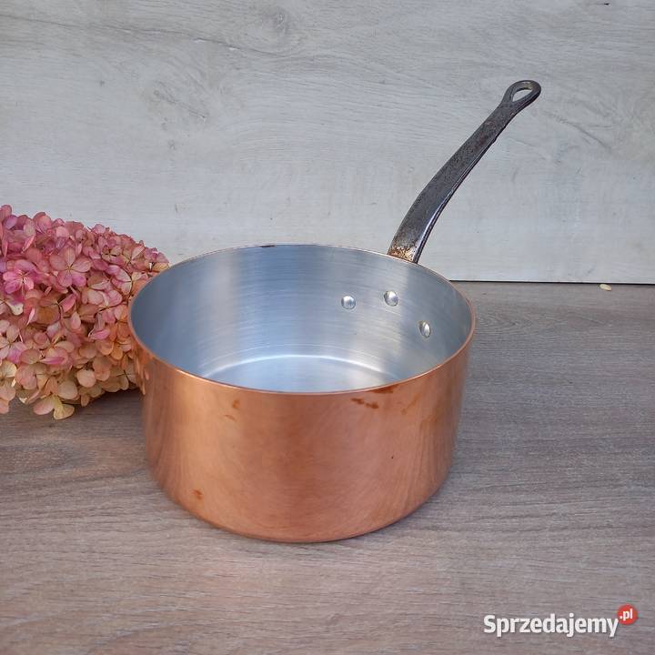Miedziany garnek rondel poj 3 l ciężki grube dno Warszawa