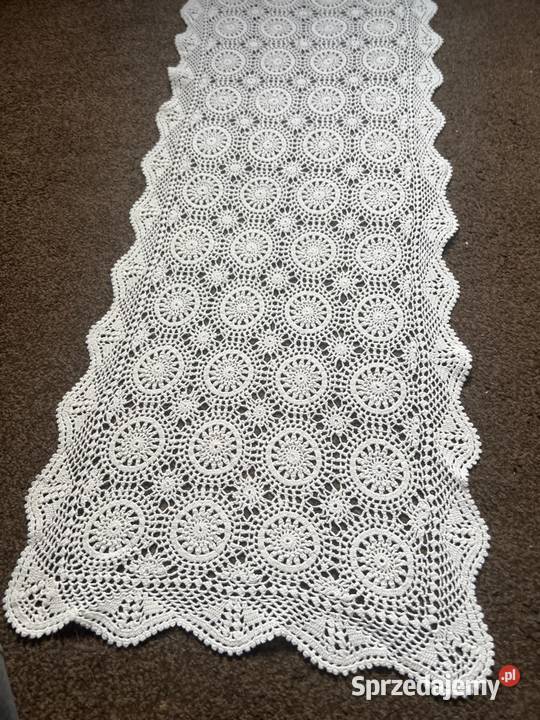 Bieżnik szydełkowy ręcznie robiony do prywatnych Bieżniki Bieżniki