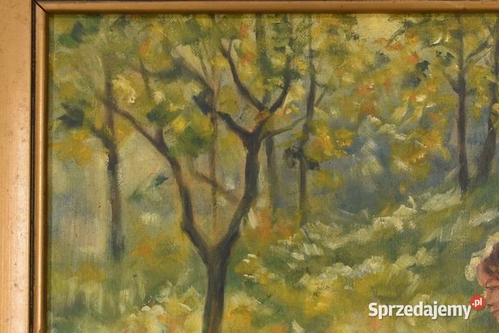 Józef Chełmoński Pejzaż Polskiej Wsi Kobieta z Kraków sprzedam