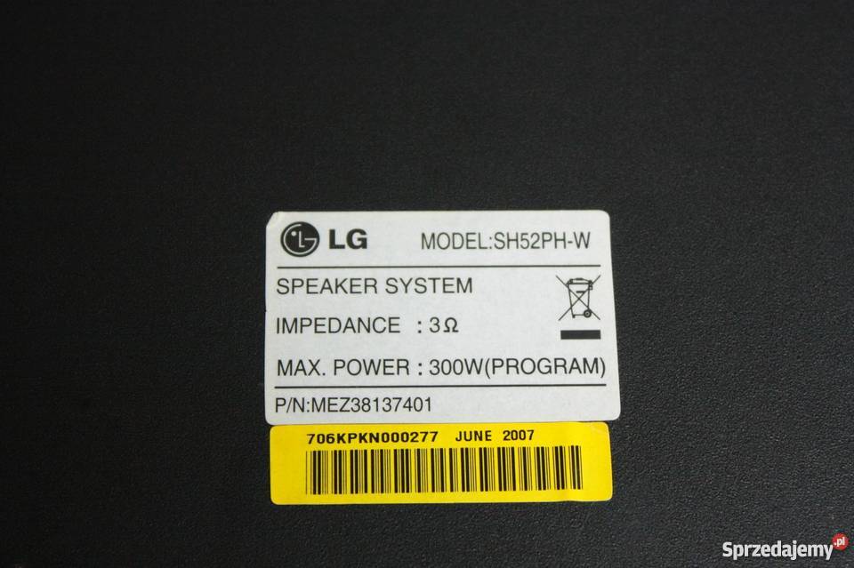 Kino domowe LG HT552PH DH 51 HDMI DVDDivX USB Kraków