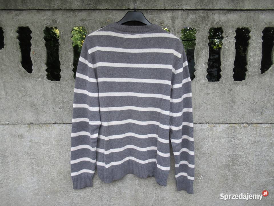 męski Sweter w paski L REBEL Dębica