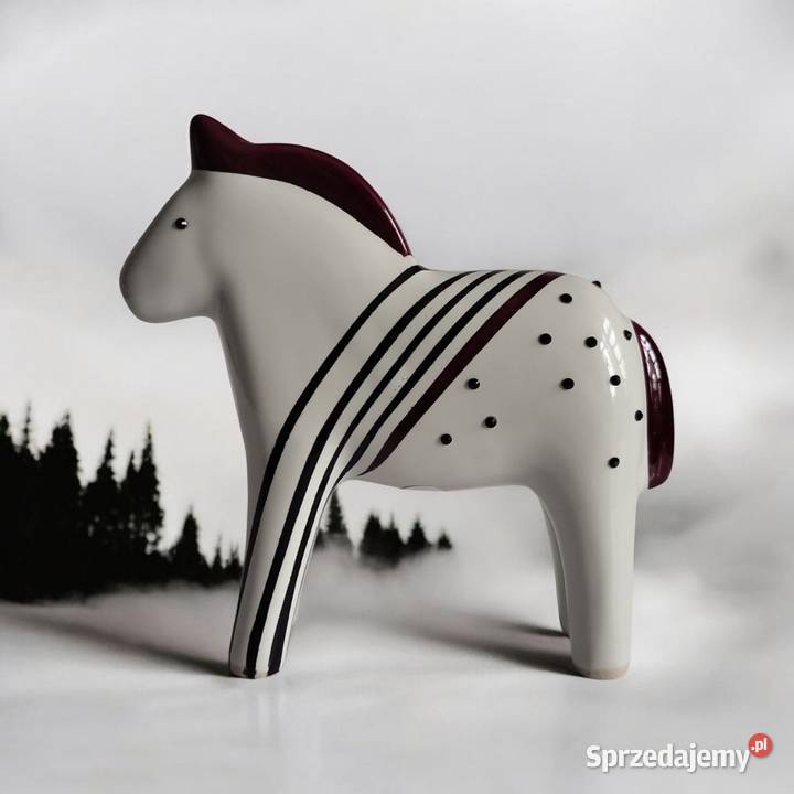 Koń Figurka Konik ceramiczny ręcznie malowany Sierakowice sprzedam