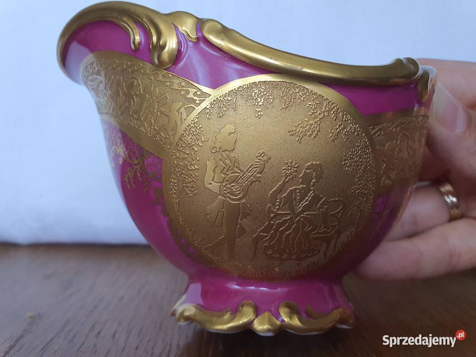 porcelanowy zestaw patera i sosjerka 1921 r lubelskie sprzedam