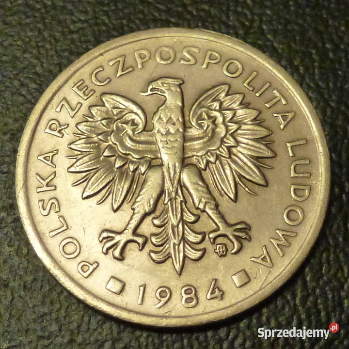 Moneta 2 złote z 1984 r z obiegu okres PRL Warszawa
