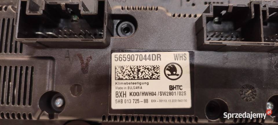 SKODA KAROQ PANEL KLIMATYZACJI 565907044DR dolnośląskie sprzedam