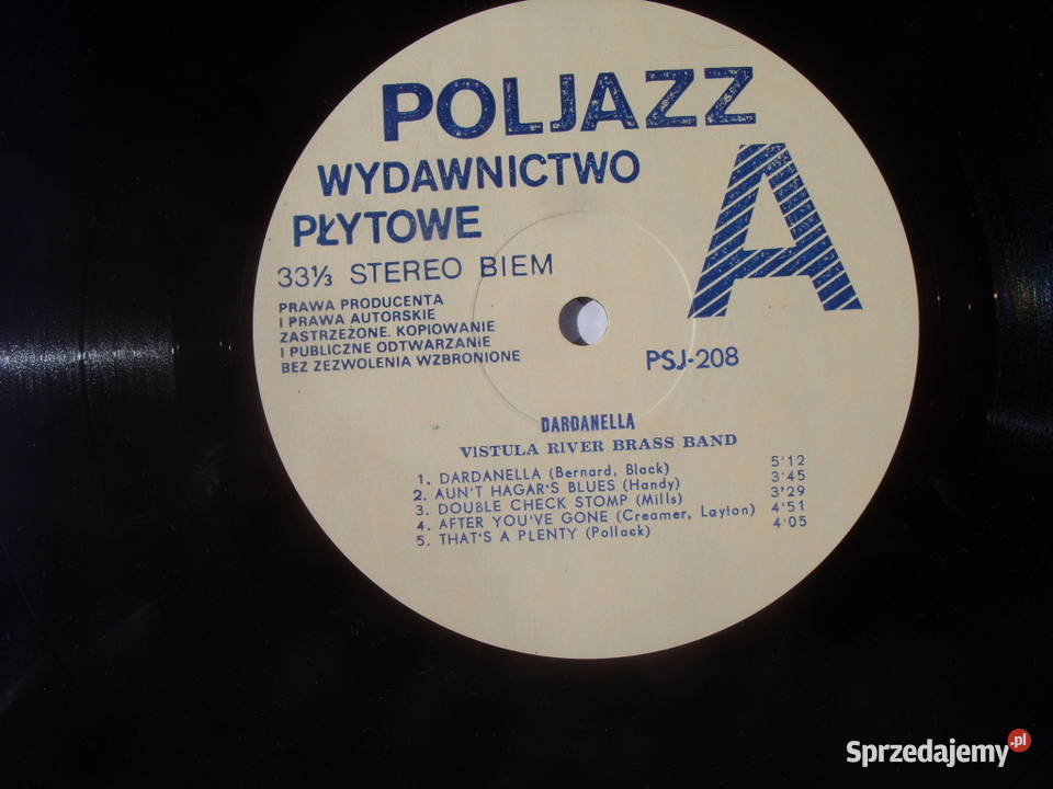LP POLJazz VISTULA RIVER BRASS BANDdardanella płyta winylowa dolnośląskie Wołów