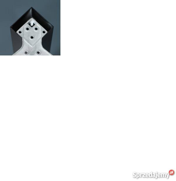 NOGA NOGI NAROŻNA L1100 KWADRAT ALU CZARNA BIAŁA Radomsko