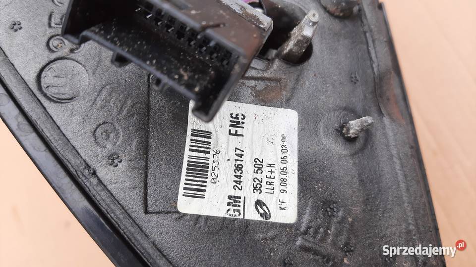 lusterko prawe 5PIN lewe 7PIN Opel Vectra C Dębno sprzedam