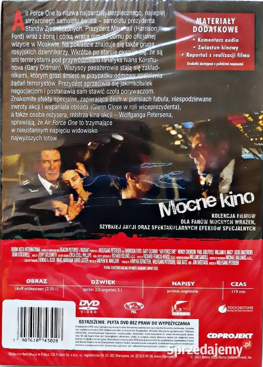 AIR FORCE ONE HARRISON FORD MOCNE KINO Kalisz