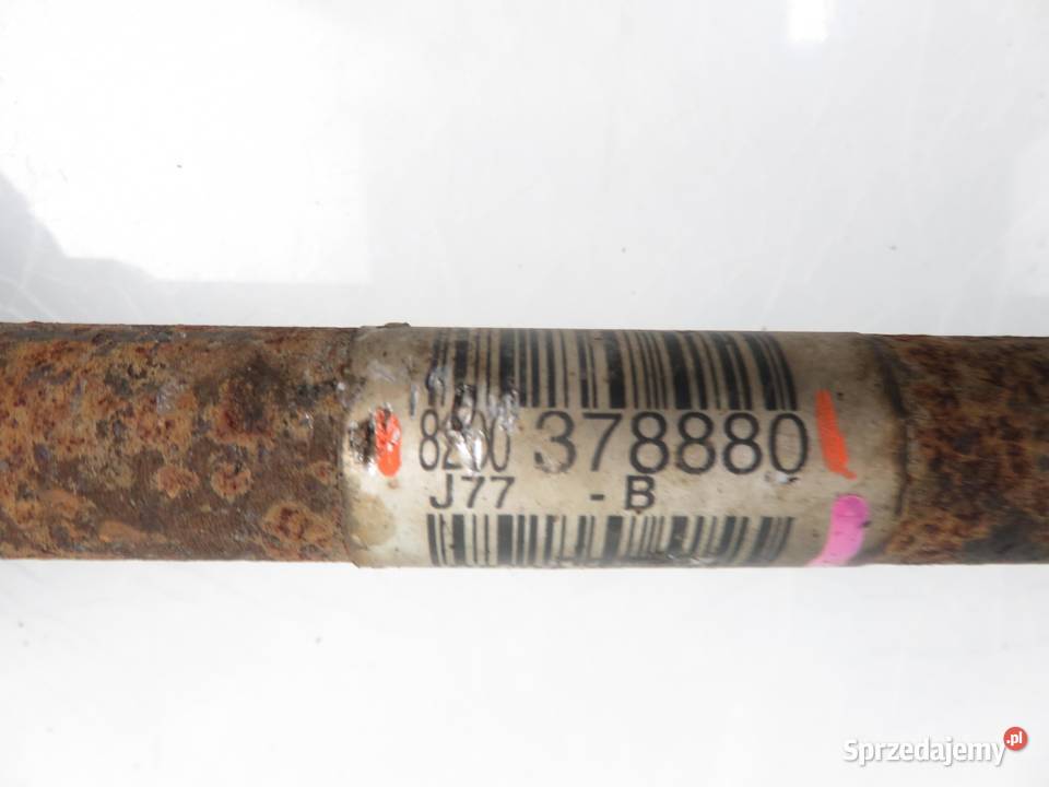 PÓŁOŚ PRAWA PRZEDNIA RENAULT MODUS 12 8200378880
