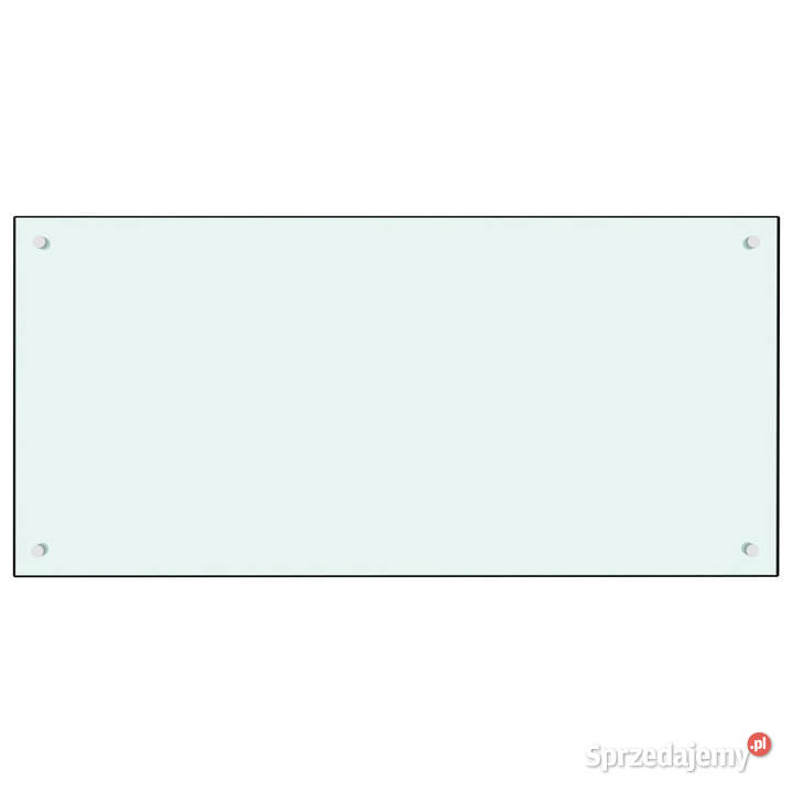 Panel ochronny do kuchni biały 100x50 szkło Pozostałe mazowieckie Warszawa