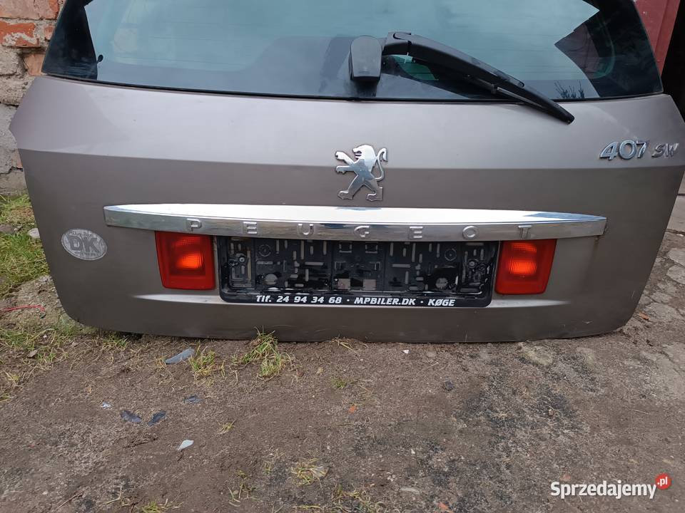 Klapa tył kompletna Peugeot 407 SW Międzychód