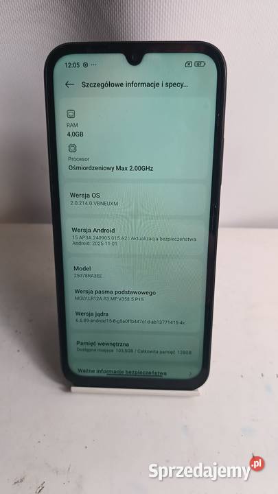 Smartfon Redmi 15C 4128GB Katowice