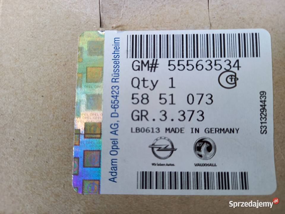 5851073 ZAWÓR CIŚNIENIA TURBO OPEL INSIGNIA A osobowe Kraków