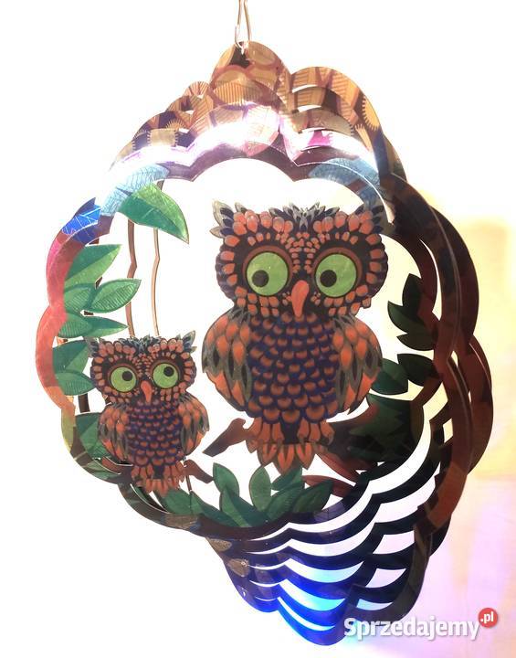 Sowa wieczna wietrzna ozdoba 3D Wind Spinner Rumia