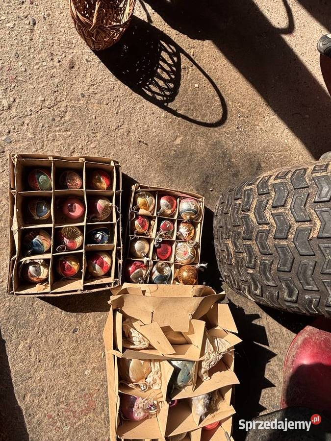 bombki choinkowe z czasow PRL ozdoby szklane Pozostałe Kosianka-Boruty